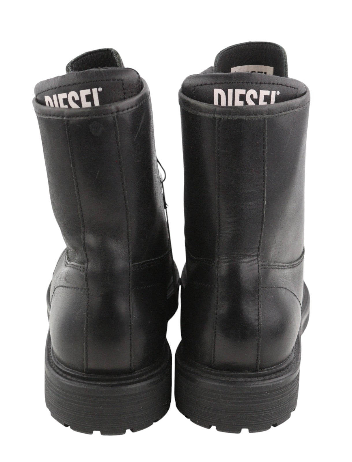 DIESEL D-Alabhama CB vyriški batai, juodi, odiniai, suvarstomi, kovinio tipo, EU43, RRP 295 € 