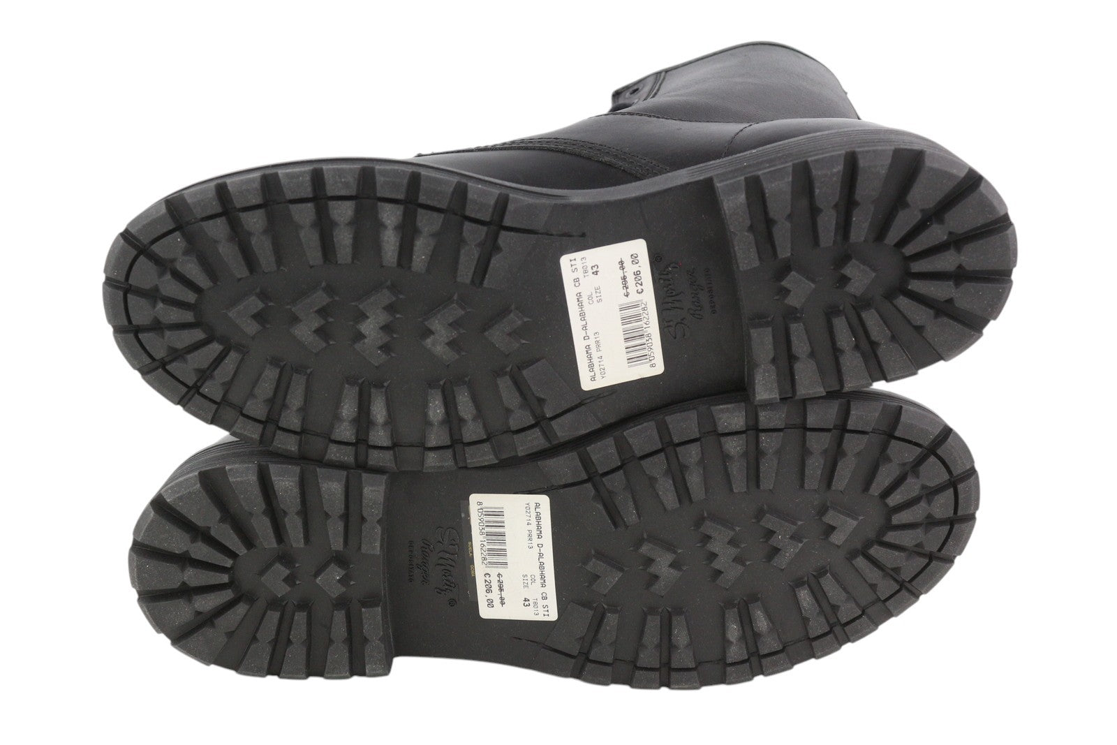 DIESEL D-Alabhama CB vyriški batai, juodi, odiniai, suvarstomi, kovinio tipo, EU43, RRP 295 € 