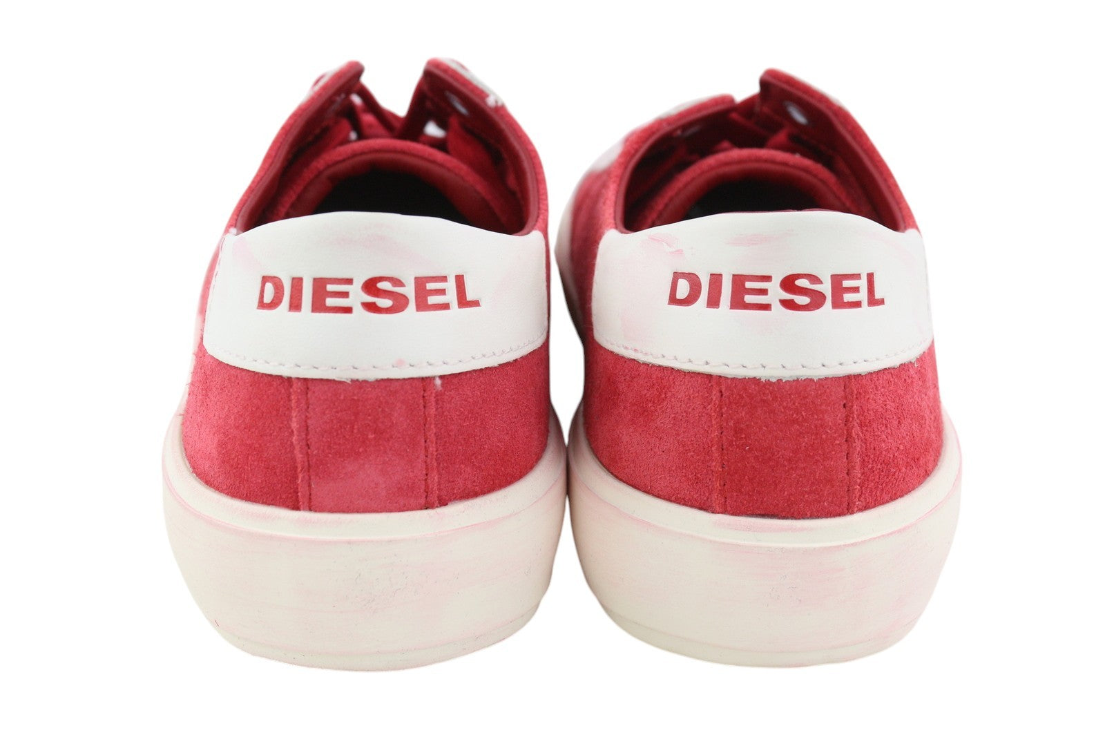DIESEL S-Mydori LC vyriški sportbačiai, raudoni, zomšiniai, odiniai, žemakulniai, EU42.5, RRP 200 € 