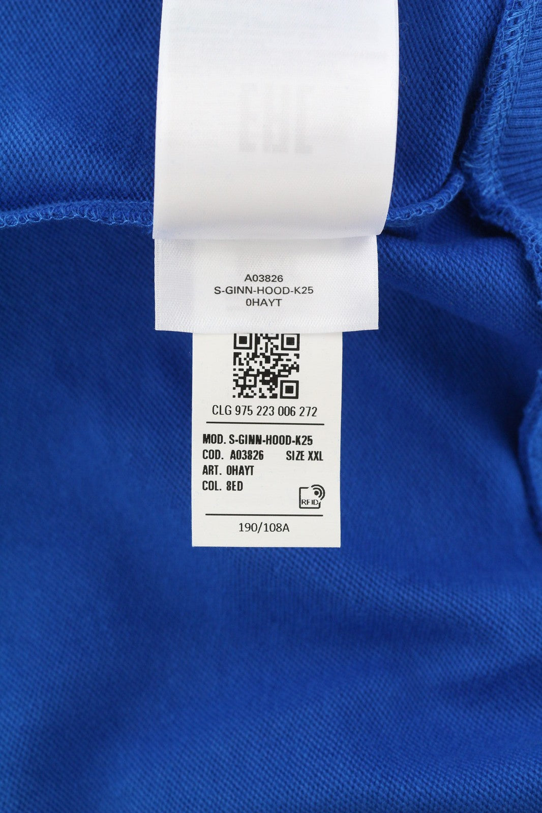 DIESEL S-Ginn-Hood-K25 vyriškas džemperis su gobtuvu, 2XL, mėlynas, didelis megztinis, kengūros spalvos, rekomenduojama kaina – 125 € 