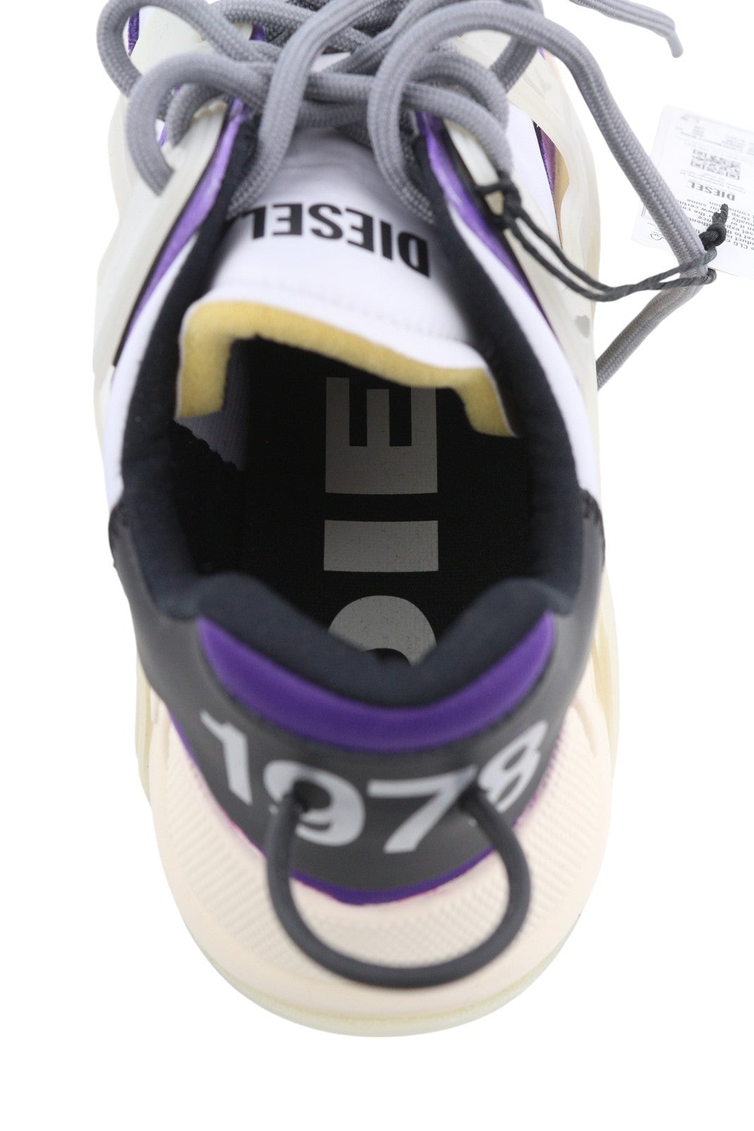 DIESEL S-Serendipity Mask vyriški sportbačiai, pilki, suvarstomi, migdolų spalvos nosimi, 42 dydžio, RRP 200 € 