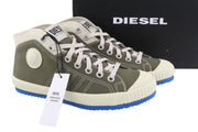 DIESEL S-Yuk MC vyriški sportbačiai, pilki, suvarstomi, migdolų spalvos nosimi, RRP 140 € 