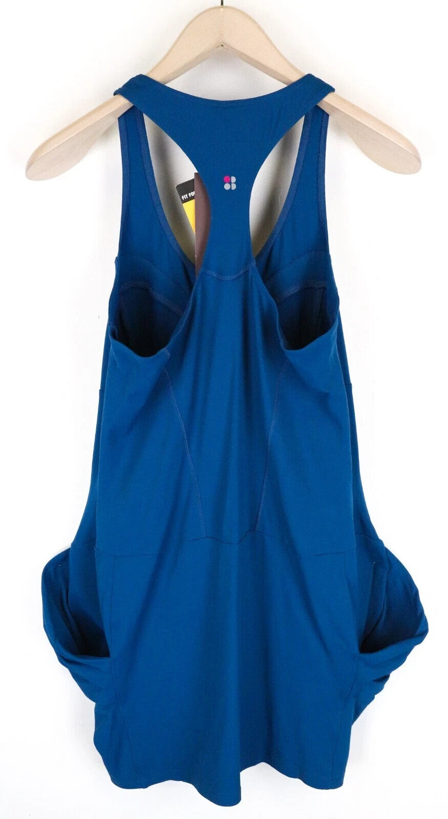 SWEATY BETTY Grand Slam moteriška sportinė suknelė XL dydžio, mėlyna, kvėpuojanti nugara 