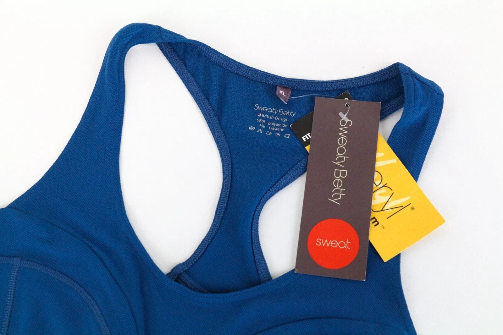 SWEATY BETTY Grand Slam moteriška sportinė suknelė XL dydžio, mėlyna, kvėpuojanti nugara 