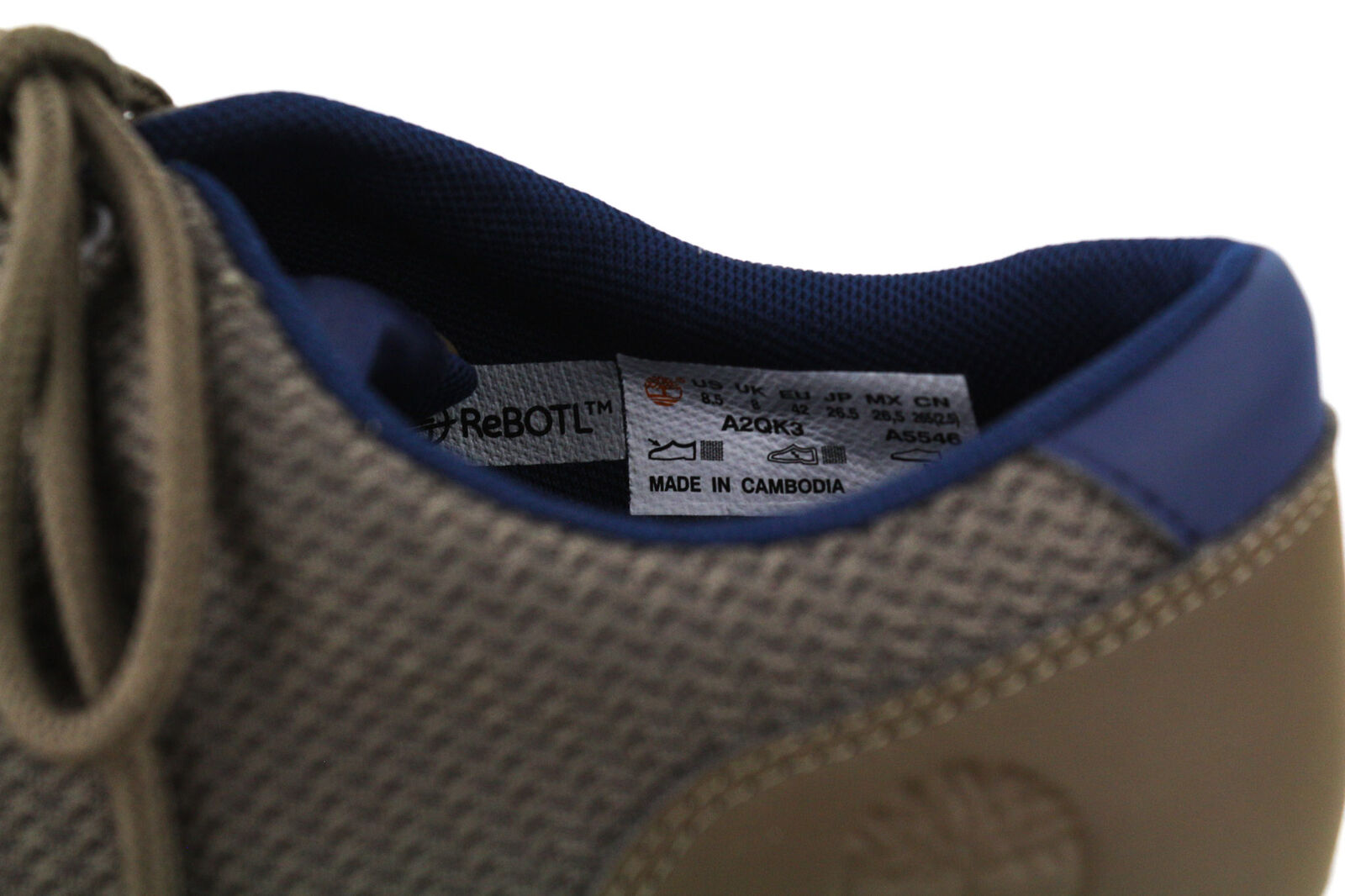 TIMBERLAND A2QK3-A5746 vyriški batai EU42/43 žali odiniai tekstiliniai žemapadžiai laisvalaikio batai 