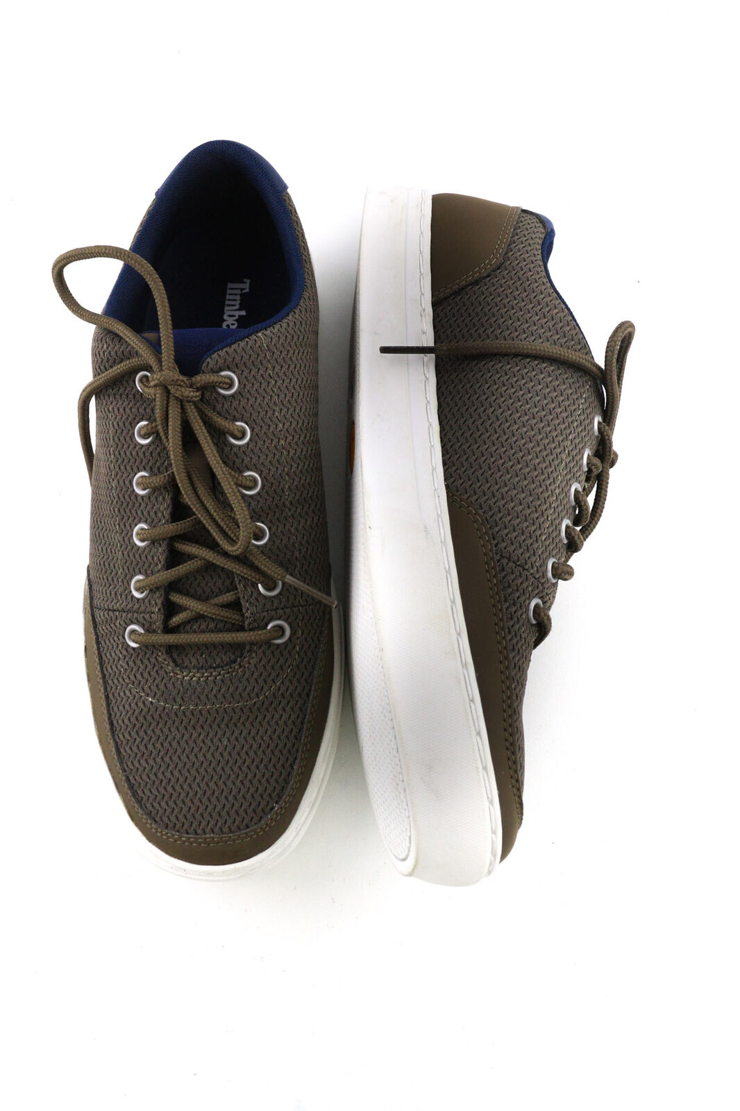 TIMBERLAND A2QK3-A5746 vyriški batai EU42/43 žali odiniai tekstiliniai žemapadžiai laisvalaikio batai 