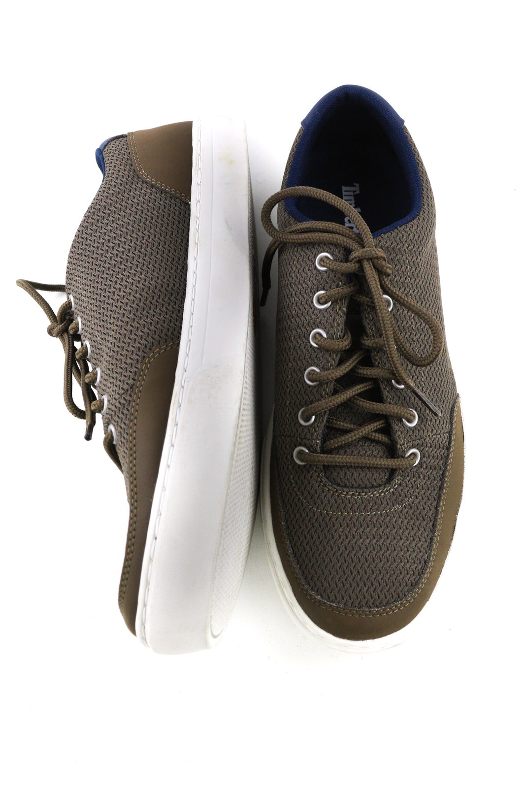 TIMBERLAND A2QK3-A5746 vyriški batai EU42/43 žali odiniai tekstiliniai žemapadžiai laisvalaikio batai 