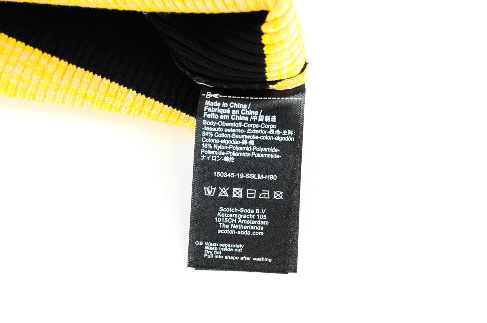 MAISON SCOTCH One Piece Top Women XS Cotton Blend Black Orange Striped Bodysuit