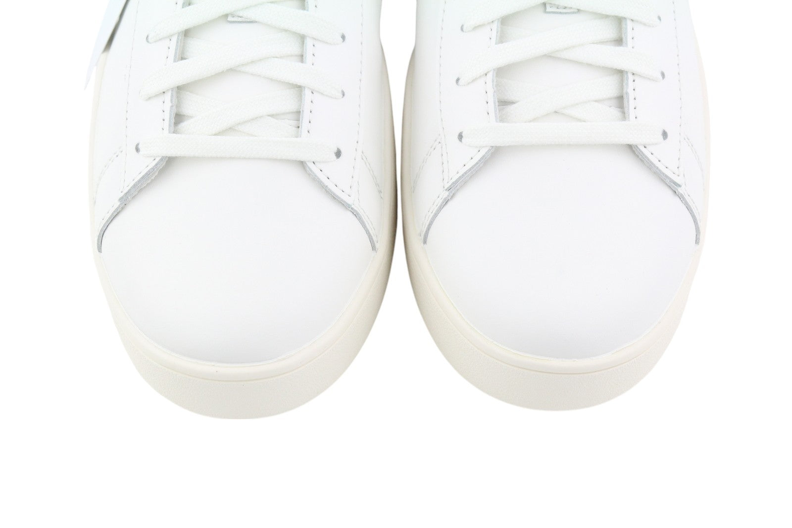 DIESEL S-Clever žemi nėriniuoti vyriški sportbačiai, 44,5 cm, balti, raudoni, odiniai, migdolų spalvos, rekomenduojama kaina – 140 € 