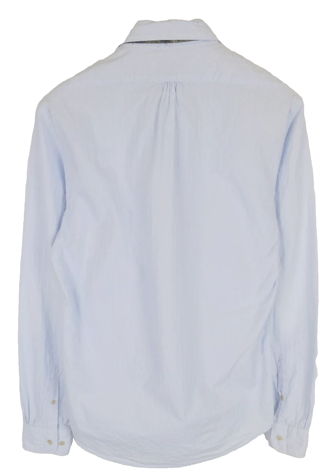 SCOTCH &amp; SODA Ams Couture vyriški marškiniai ~L mėlyni ilgomis rankovėmis su varlyte ir sagomis 