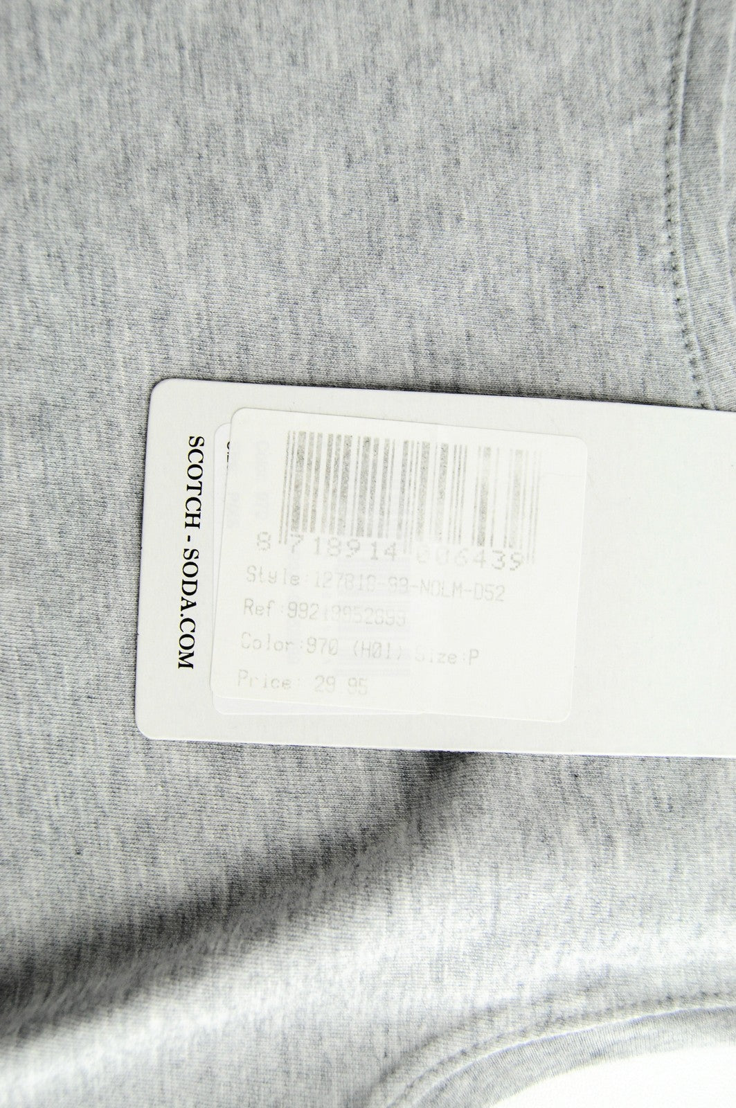 MAISON SCOTCH Tank Top Women's XS Grey Cotton Sleeveless Pullover Basic Shirt