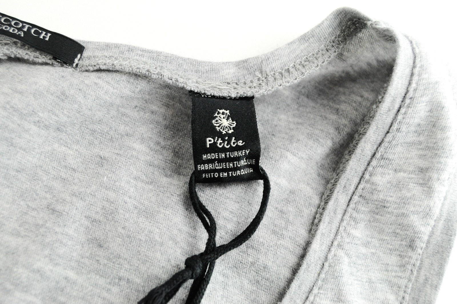 MAISON SCOTCH Tank Top Women's XS Grey Cotton Sleeveless Pullover Basic Shirt