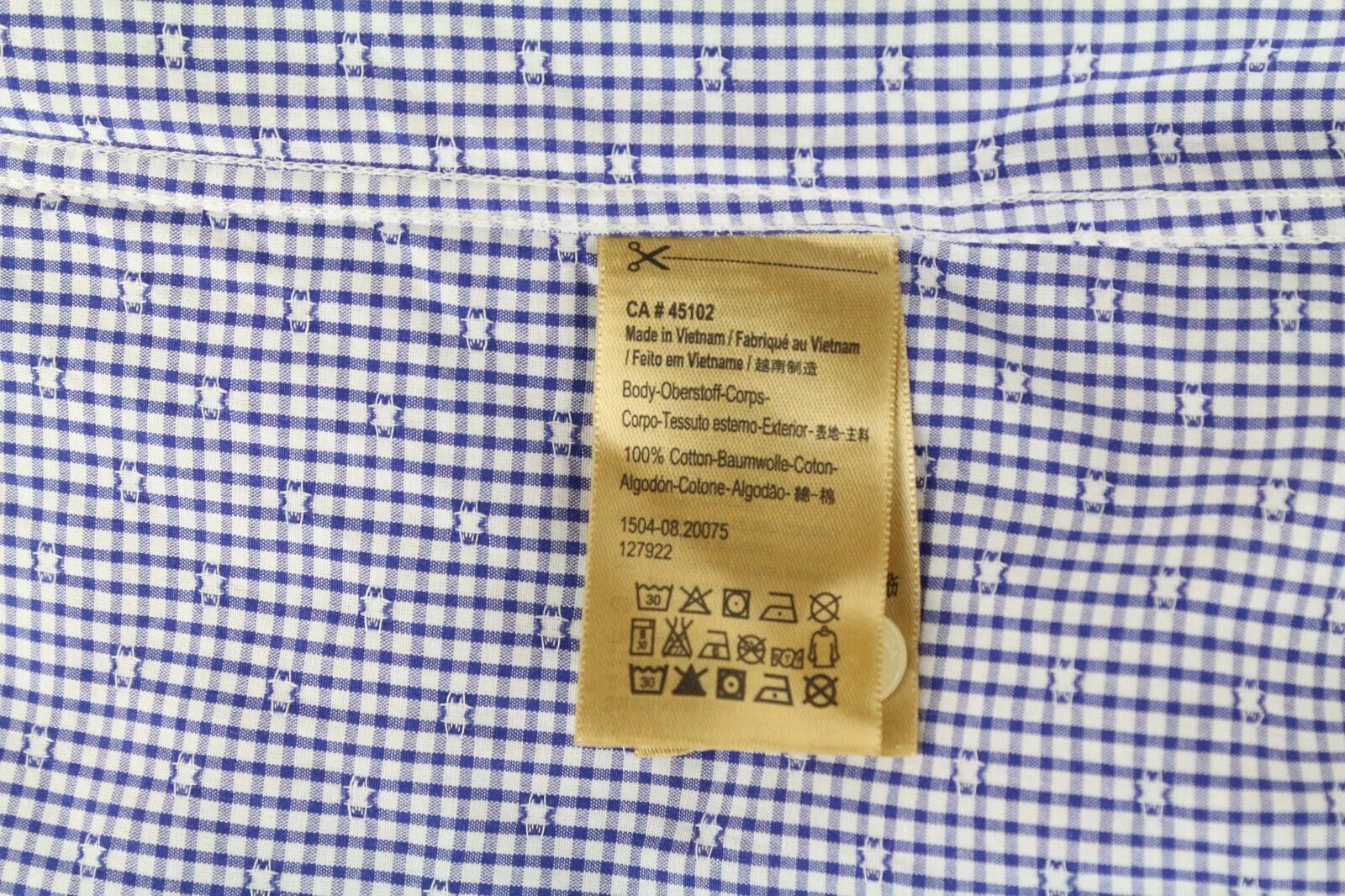 SCOTCH &amp; SODA Ams Couture vyriški marškinėliai, mėlyni, ploni, ilgomis rankovėmis, grynos medvilnės 