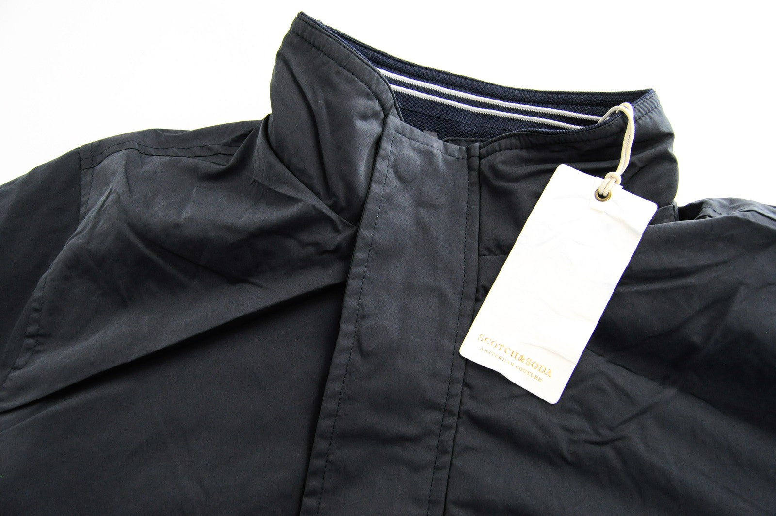 SCOTCH &amp; SODA vyriška striukė, tamsiai mėlyna, ilgomis rankovėmis, užtrauktuku, laisvalaikio, Ams Couture stiliaus, M dydžio 