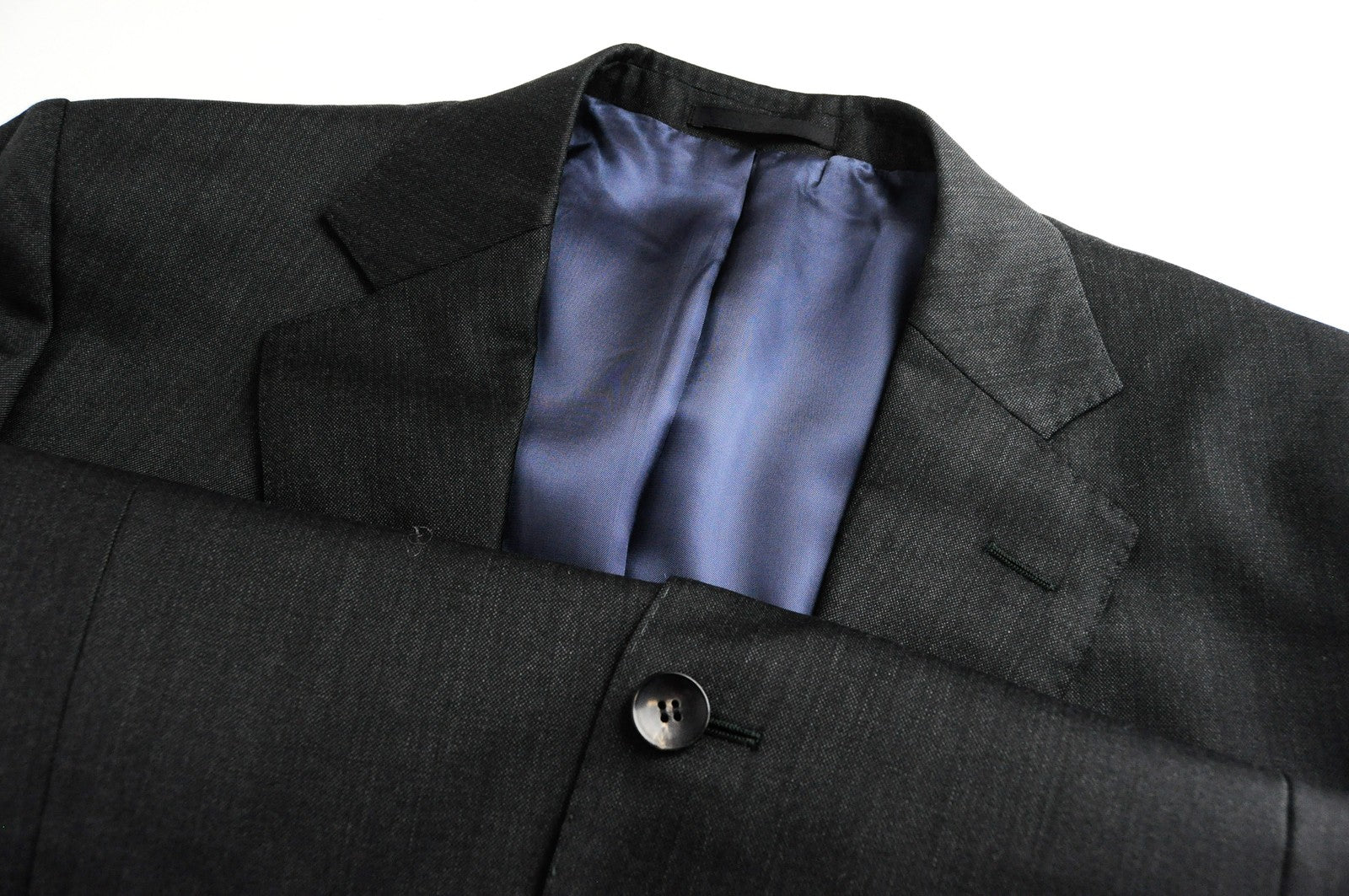 SUITSUPPLY Blazer Men's UK46S Grey Pure Wool Super 110's Napoli Formal Style