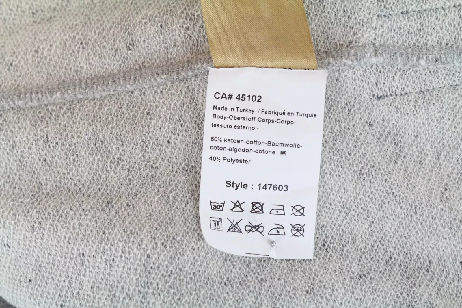 SCOTCH &amp; SODA Ams Blauw vyriškas džemperis pilkas su kišenėmis ilgomis rankovėmis L dydžio 