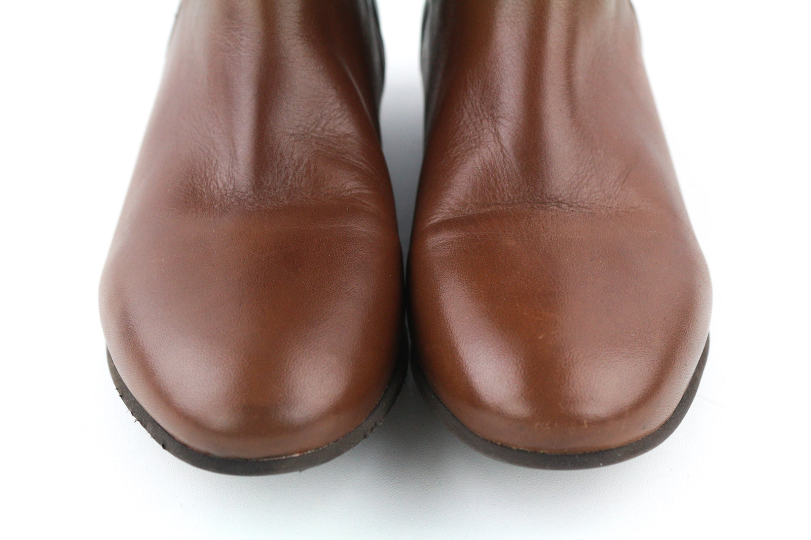 MINELLI moteriški bateliai EU38 laisvalaikio rudi ilgaauliai žemu kulnu užtraukiami 