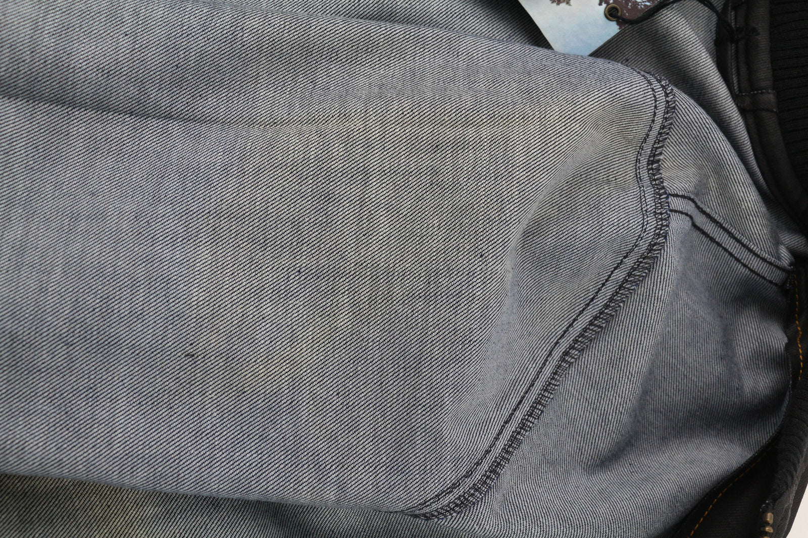 NUDIE JEANS Severin dengtas džinsinis vyriškas švarkas M juodas grynos medvilnės be pamušalo bomber stiliaus 