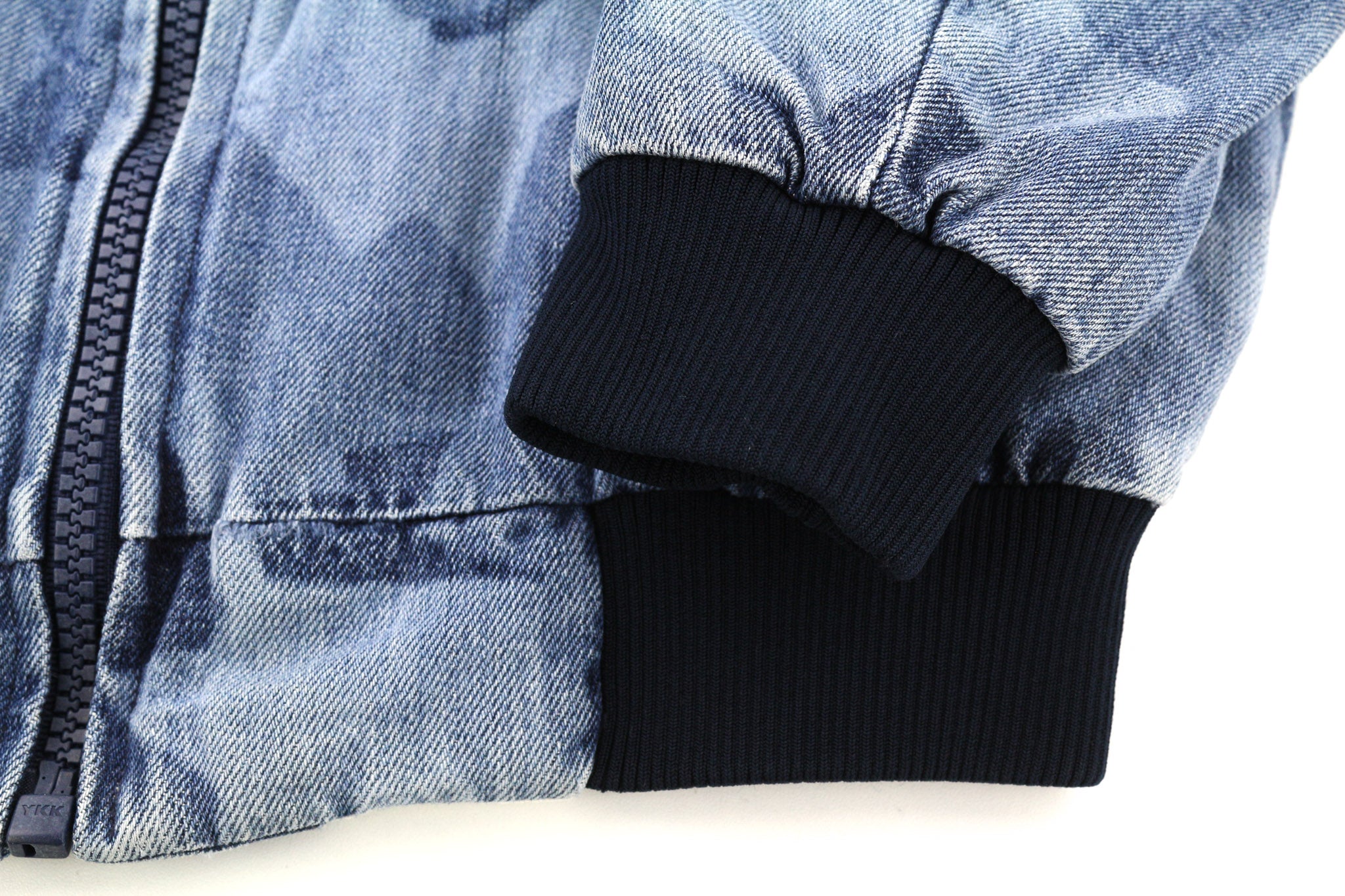 NUDIE JEANS Gudrun Camo džinsinis moteriškas švarkas S mėlyna medvilninė bomber stiliaus striukė 