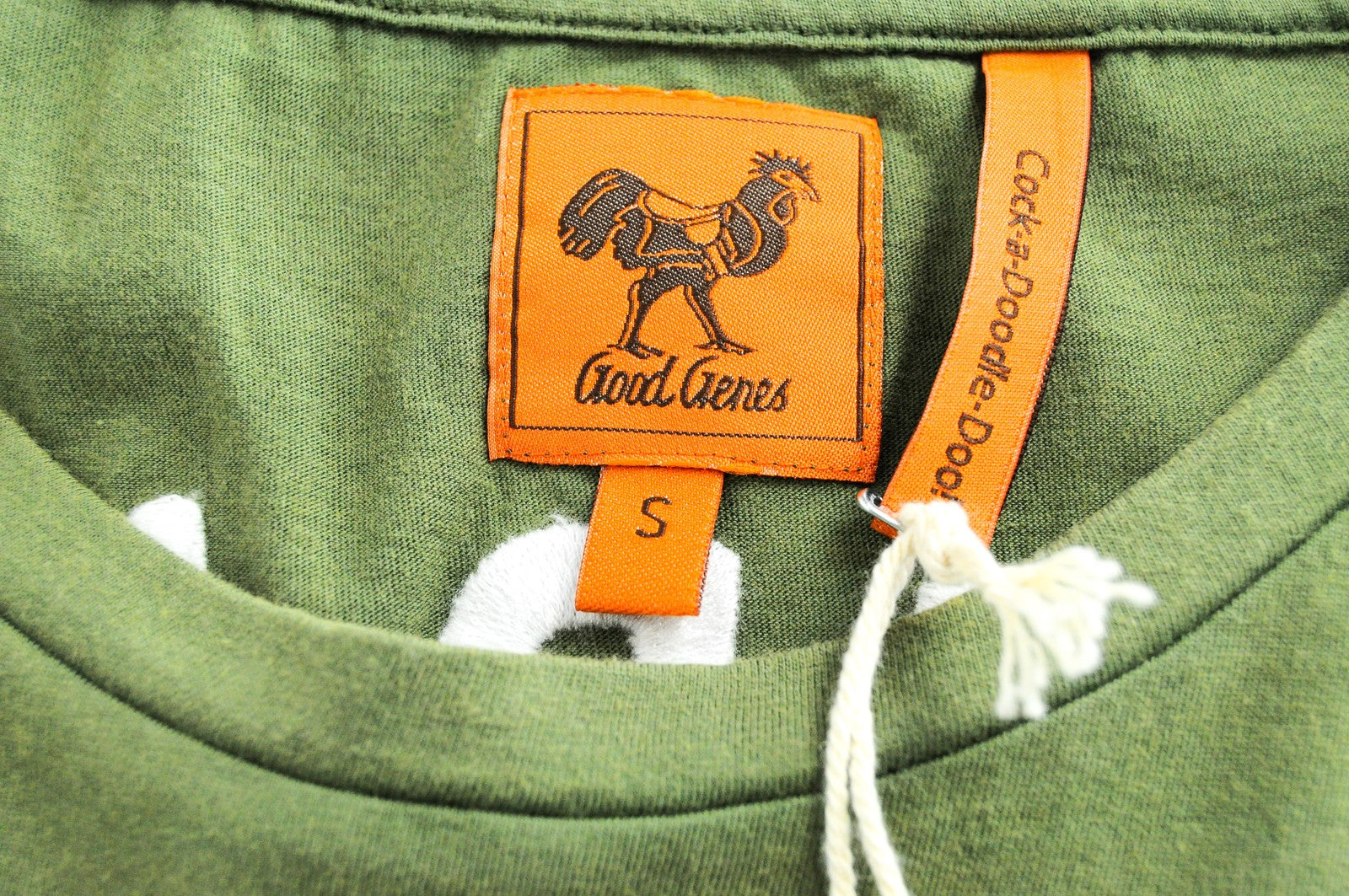 GOOD GENES T-Shirt Men's S Green Cotton Short Sleeve Logo Round Neck Pullover