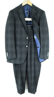 SUITSUPPLY Suit Men's UK36S Grey Checked Wool Sienna Lined 2 Piece Formal Style