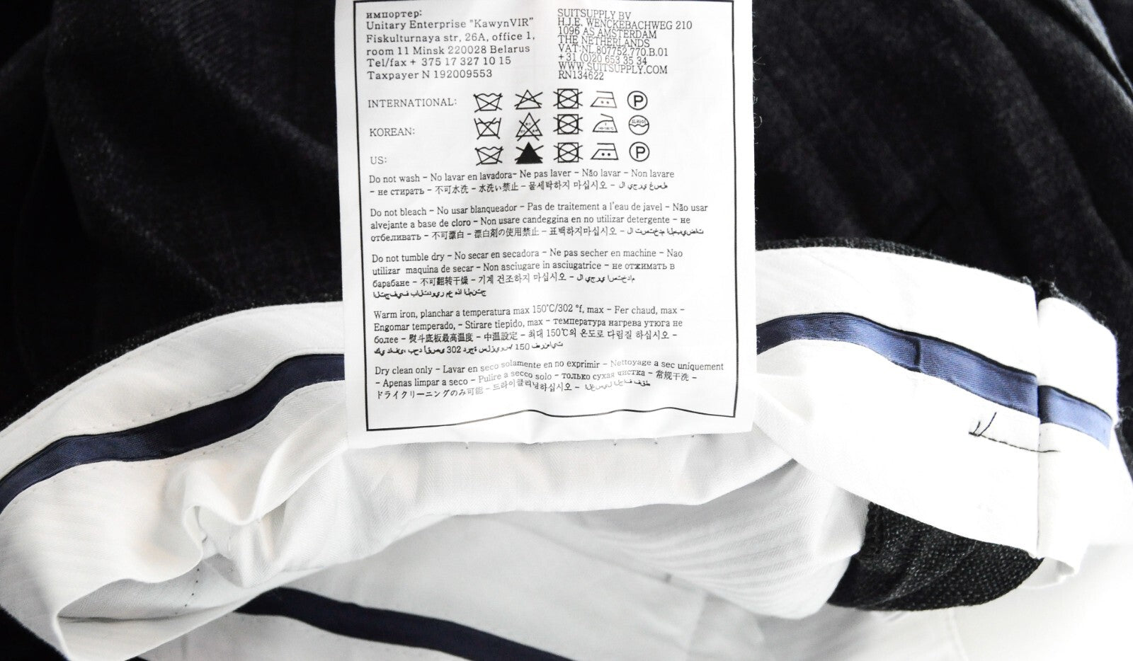 SUITSUPPLY Suit Men's UK36S Grey Checked Wool Sienna Lined 2 Piece Formal Style