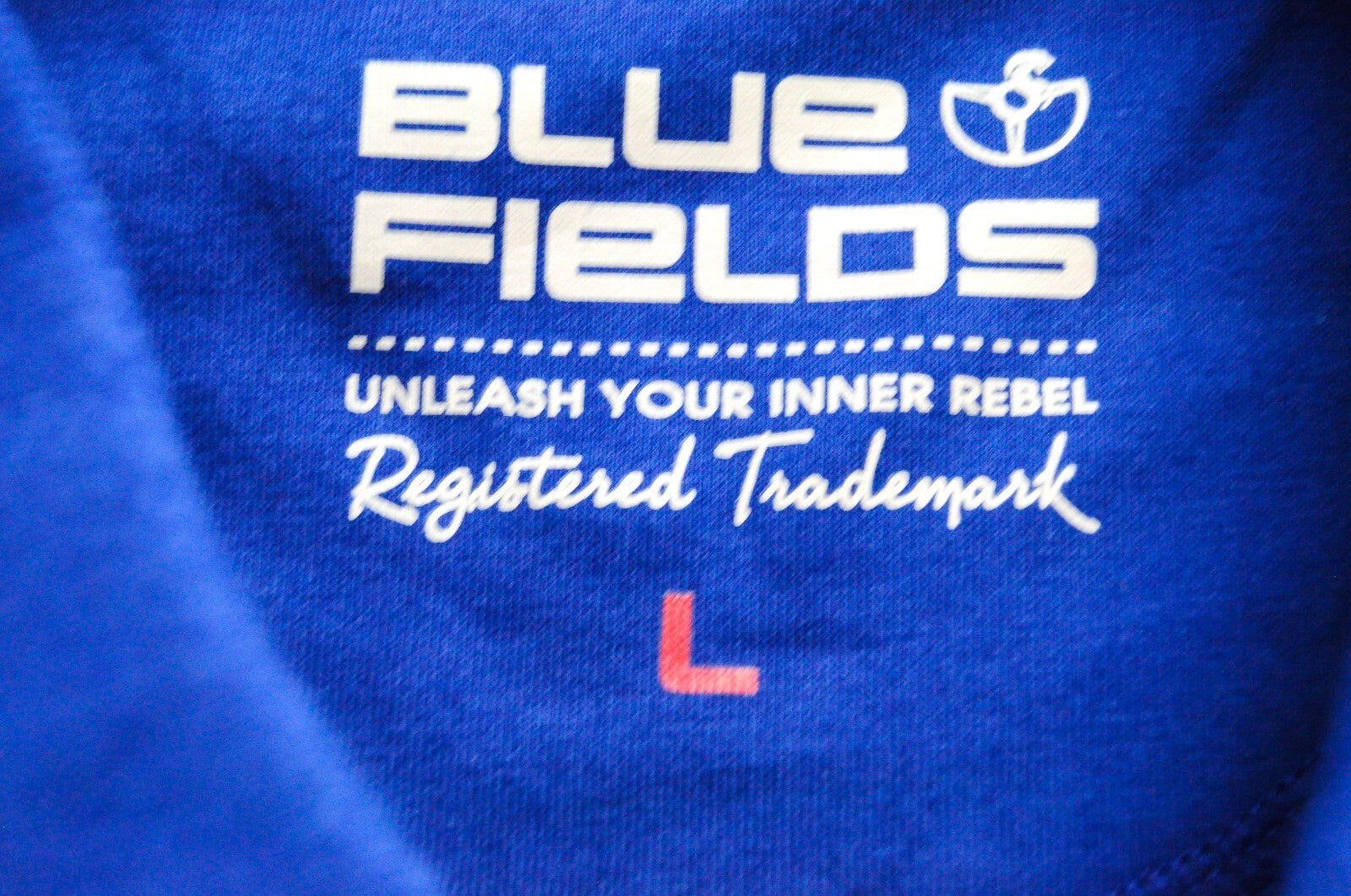 BLUE FIELDS Men Polo Shirt L Blue Short Sleeve Collared Casual