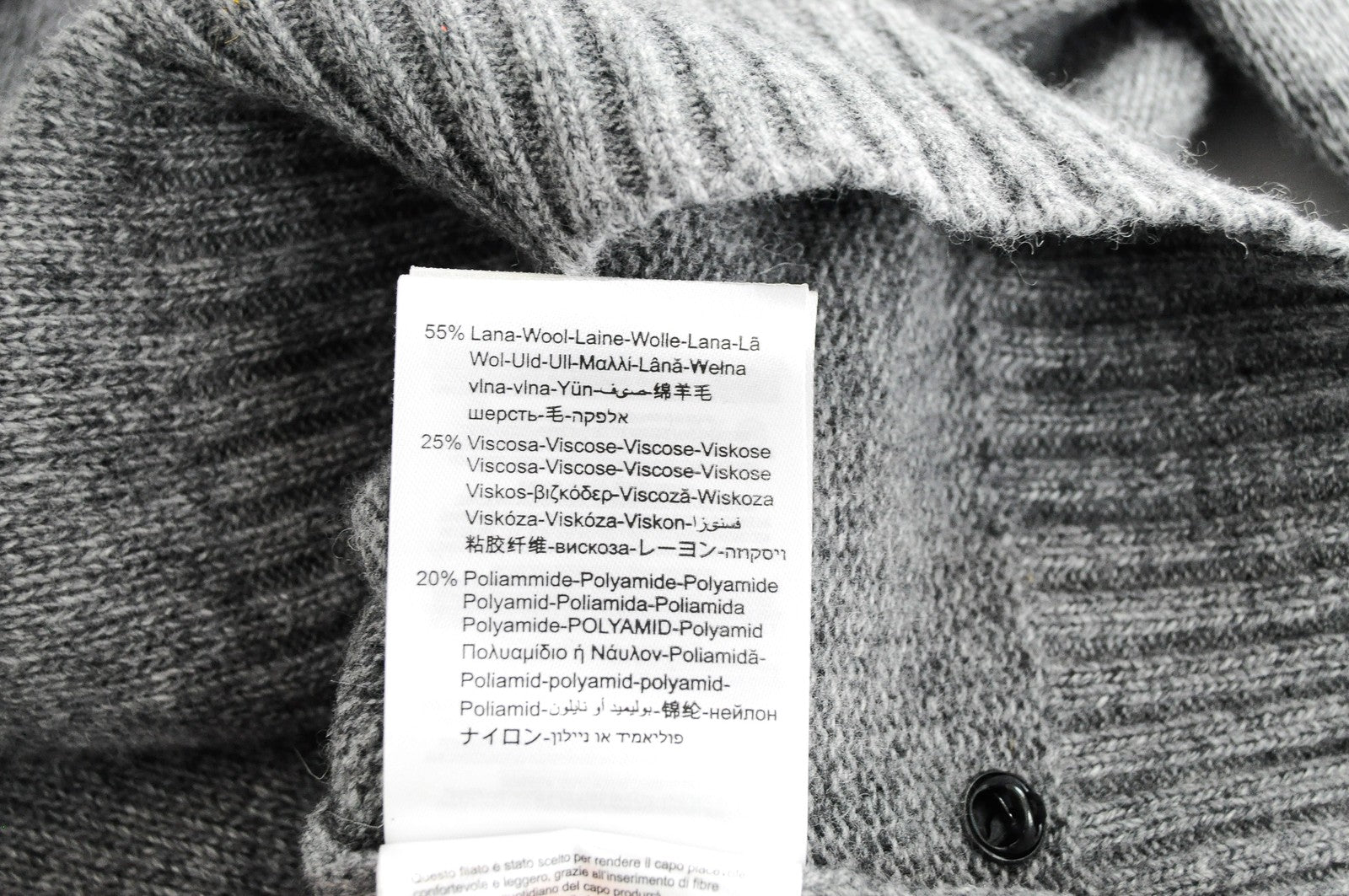 REPLAY vyriškas megztinis ilgomis rankovėmis, pilkas, S dydžio, megztinis su vilnos mišinio audiniu 