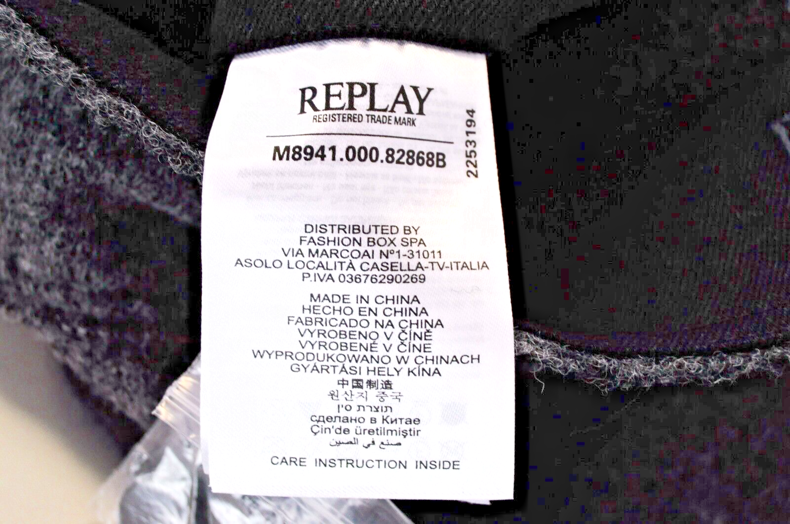 REPLAY Men Coat M Grey Wool Blend Hooded Snap Single-Breasted Long Sleeve