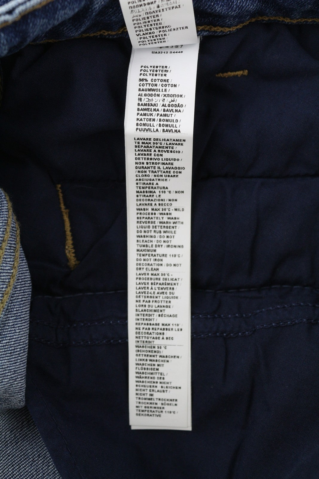 LIU JO Women Jeans W28 Flared Leg Fade Effect Ankle Buttoned Denim Blue Casual