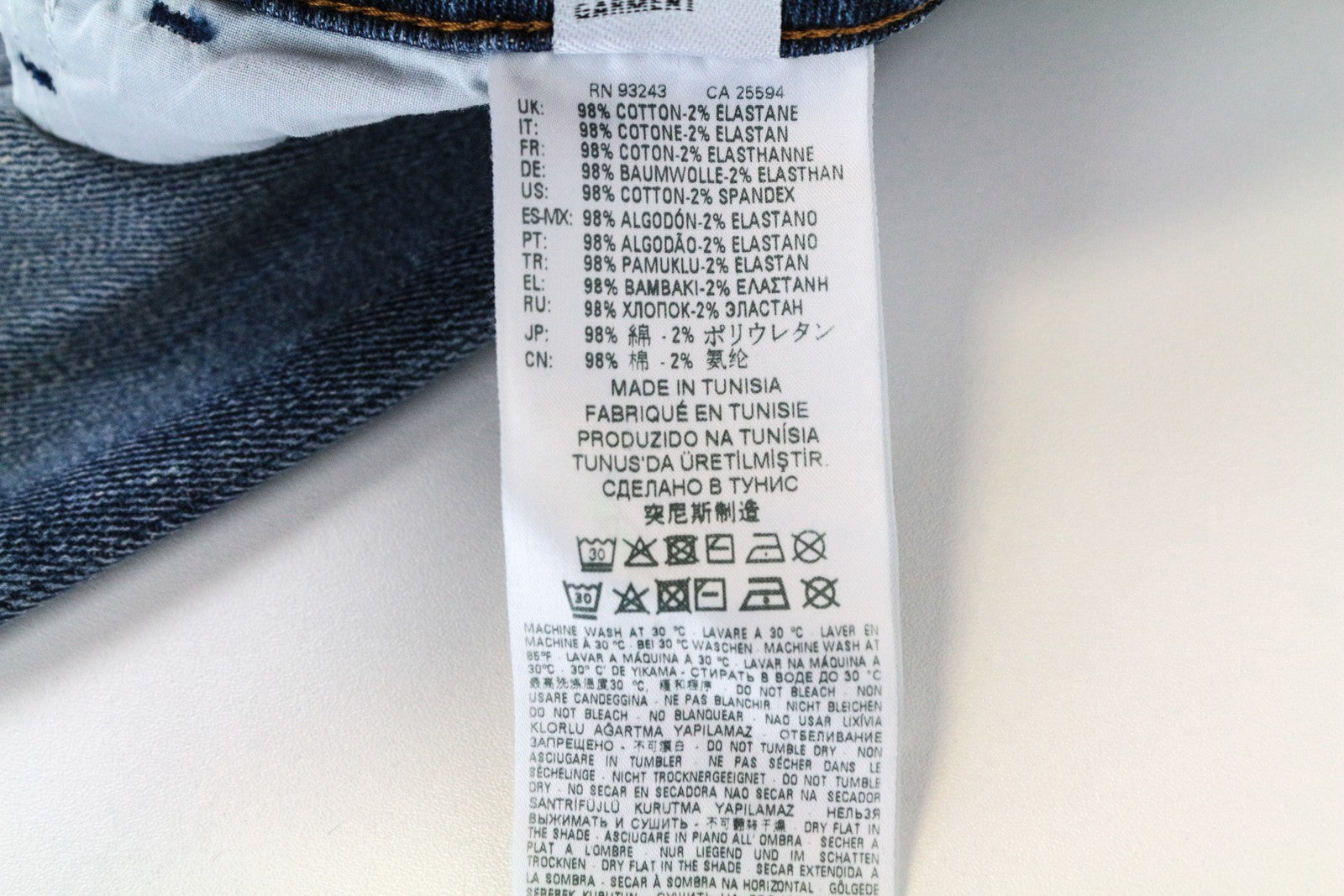 DIESEL D-Bazer 0870H vyriški W29/L32 siaurėjantys mėlyni tamprūs medvilniniai džinsai 