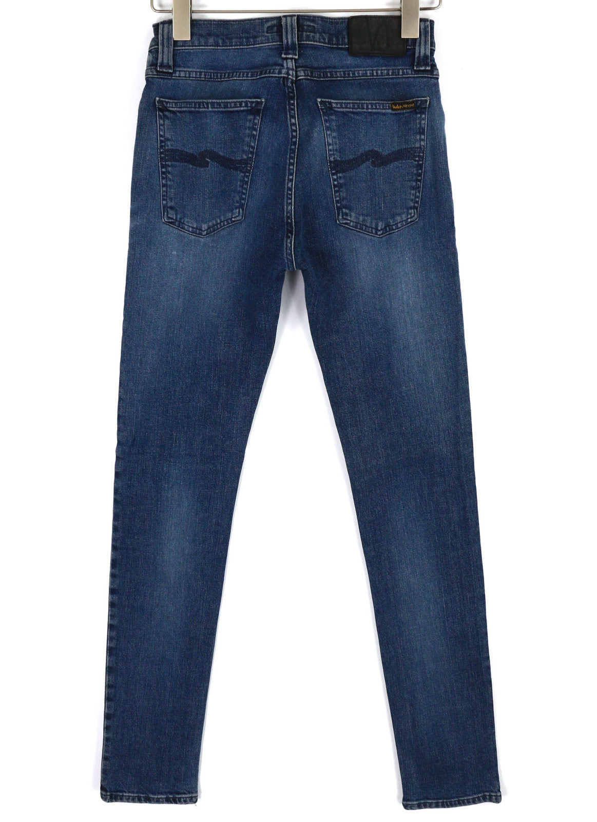 NUDIE JEANS High Kai Men Jeans W28/L32 Navy Falls Organic Washed Denim Blue