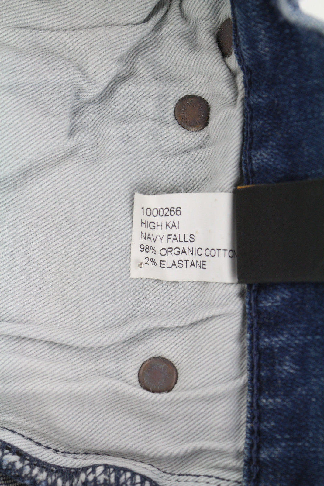 NUDIE JEANS High Kai Men Jeans W28/L32 Navy Falls Organic Washed Denim Blue