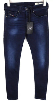 DIESEL Sleenker-X 083AG vyriški džinsai W28/L32 Slim Skinny Fit medvilnės tamprės mėlyni 