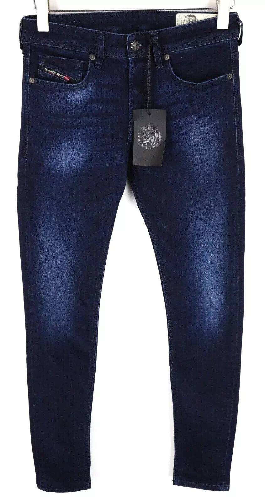 DIESEL Sleenker-X 083AG vyriški džinsai W28/L32 Slim Skinny Fit medvilnės tamprės mėlyni 