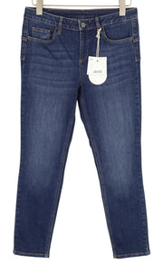 LIU JO Yildiz Proto Women Jeans W28 Slim Fit Washed Denim Blue Zip Fly Casual