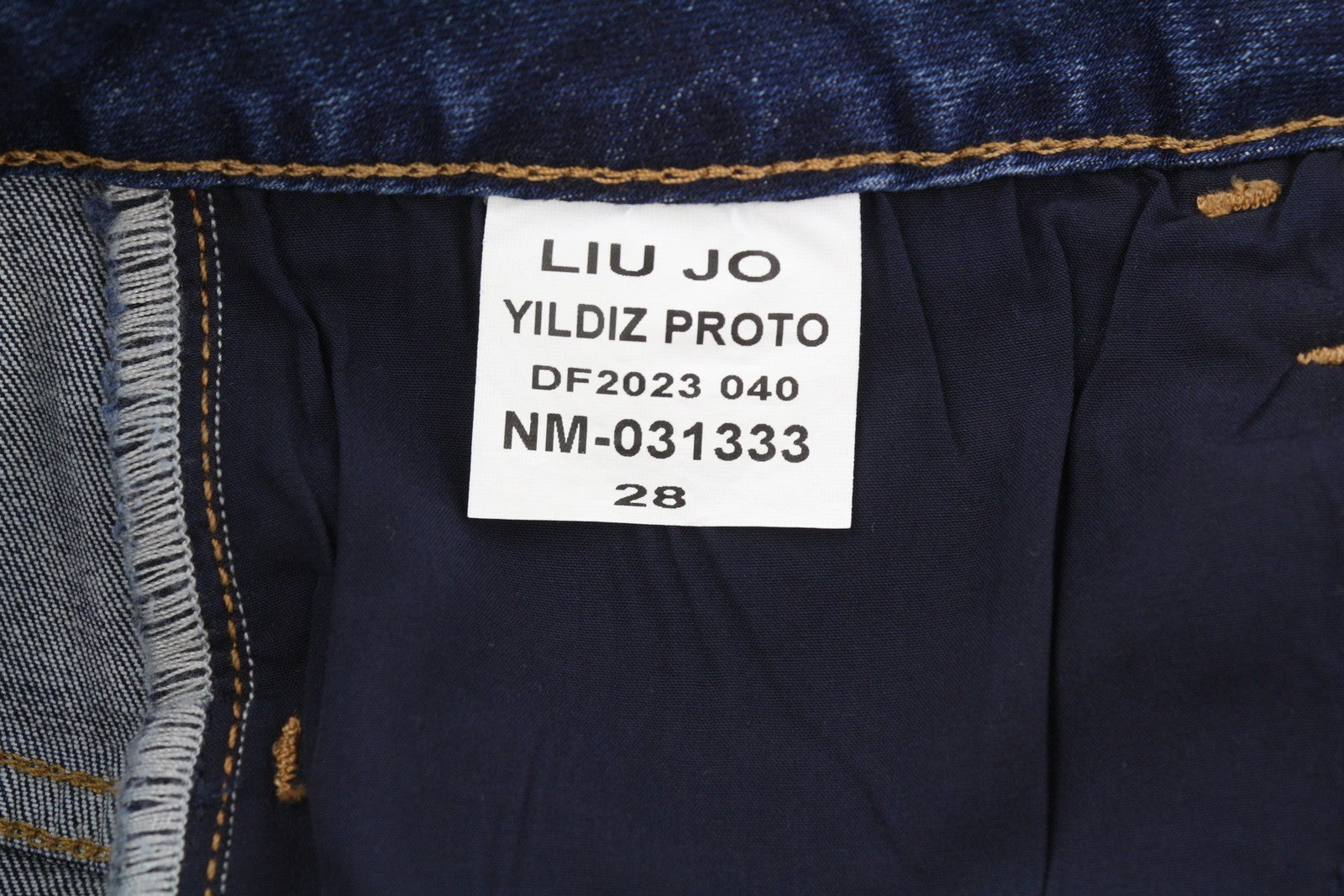 LIU JO Yildiz Proto Women Jeans W28 Slim Fit Washed Denim Blue Zip Fly Casual