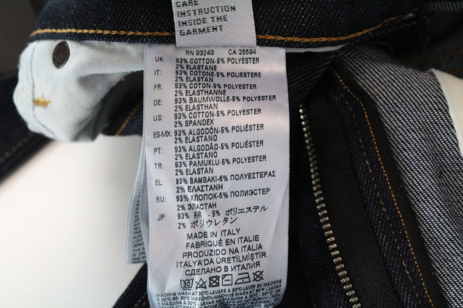 DIESEL D-Strukt 082AC W29/L32 siaurėjantys mėlyni tamprūs medvilniniai vyriški džinsai 