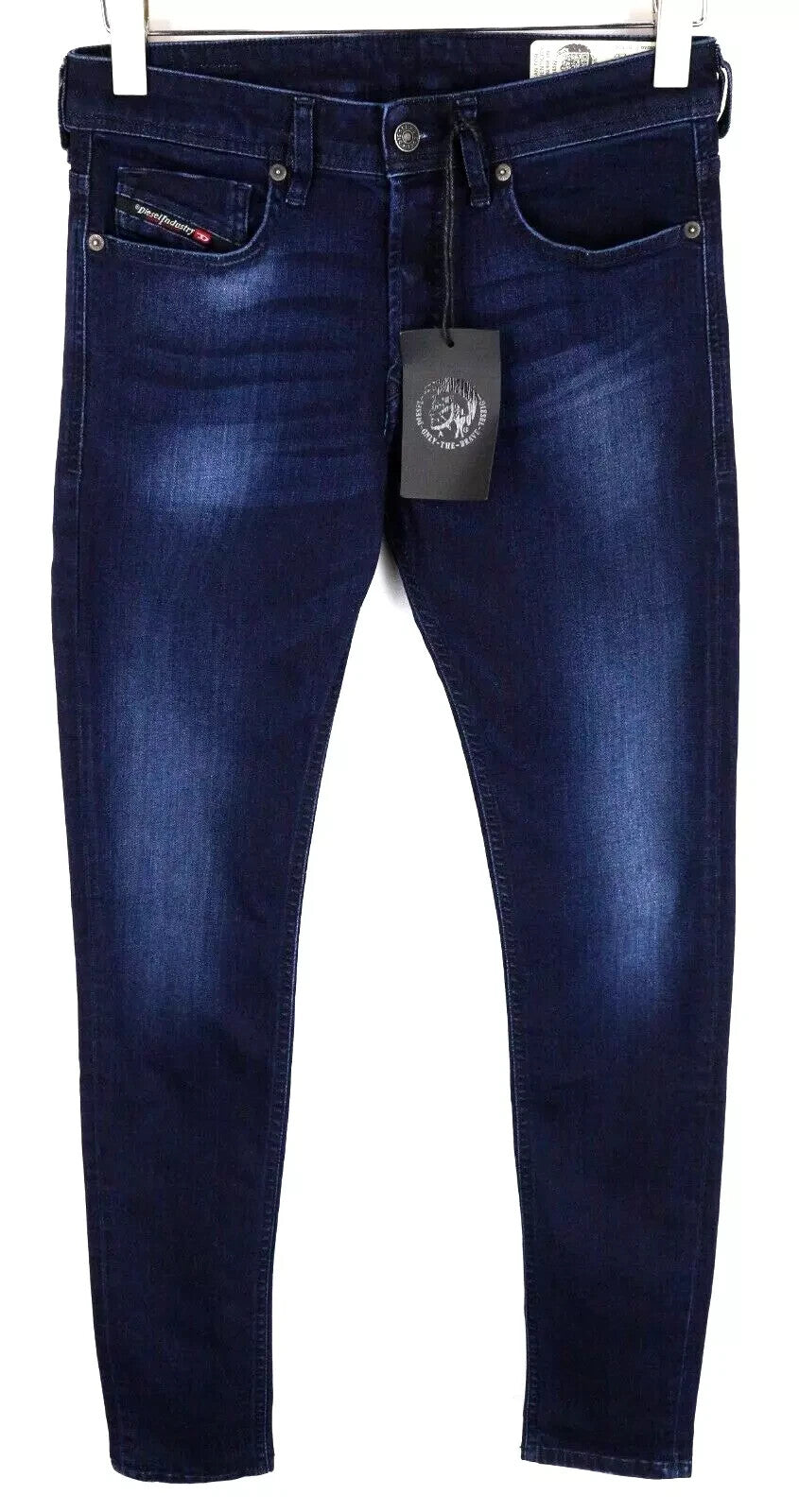 DIESEL Sleenker-X 083AG vyriški džinsai W28/L32 Slim Skinny Cotton Stretch tamsiai mėlyni 