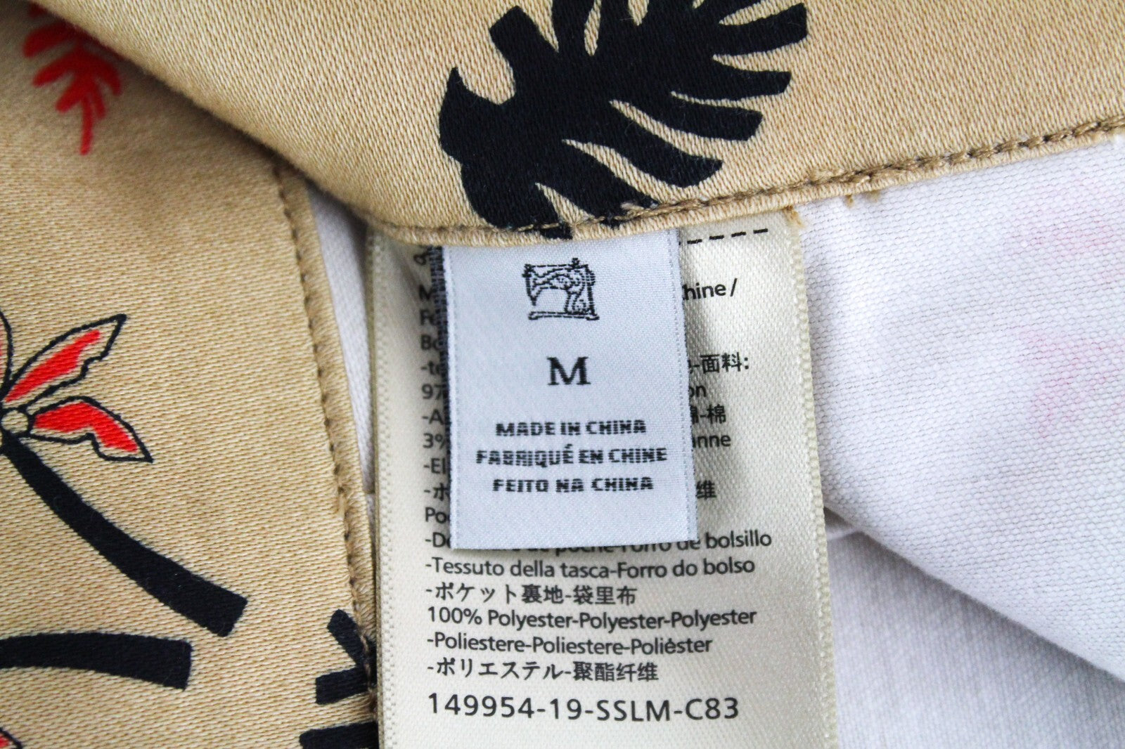 MAISON SCOTCH Women Flare Trousers M Classic Beige Vacation Style Melange