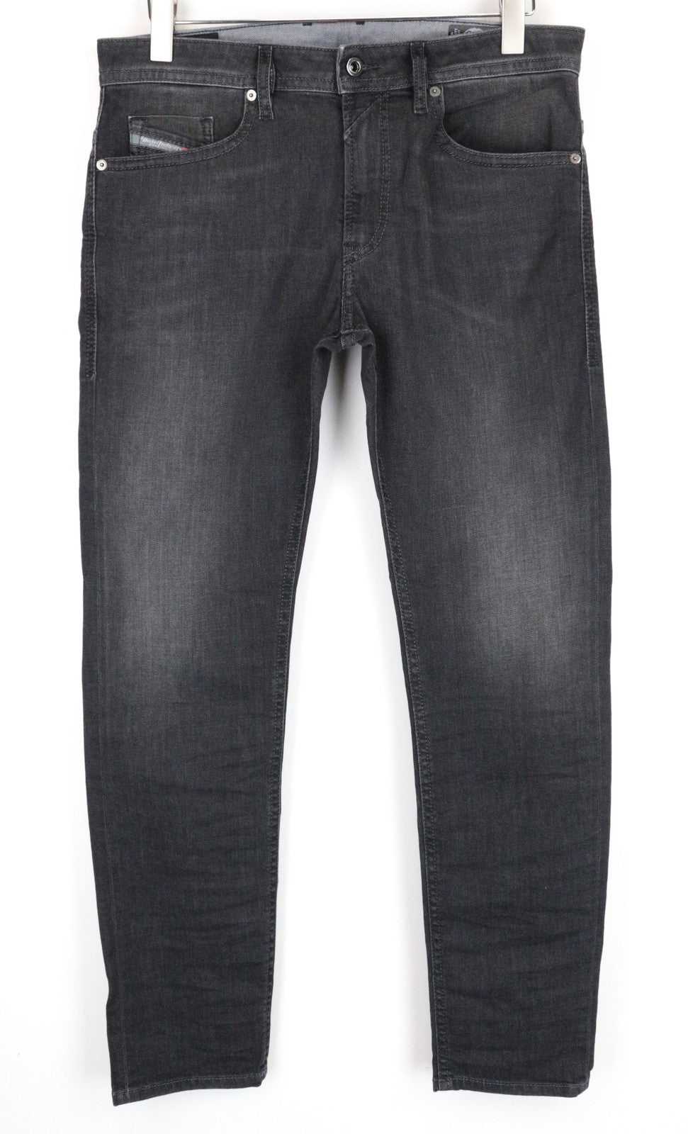 DIESEL Thommer 0687J Slim Grey W32/L30 Skinny džinsai vyrams iš tamprios medvilnės medžiagos 