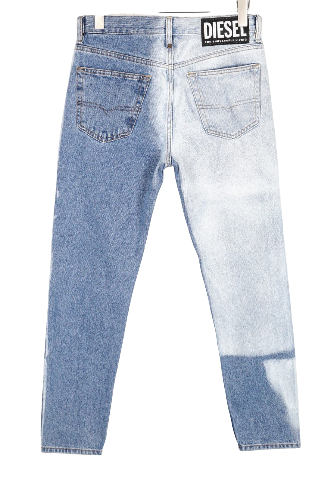 DIESEL Mharky 0077V W29/L32 balintos mėlynos spalvos vyriški ploni medvilniniai džinsai su 5 kišenėmis 