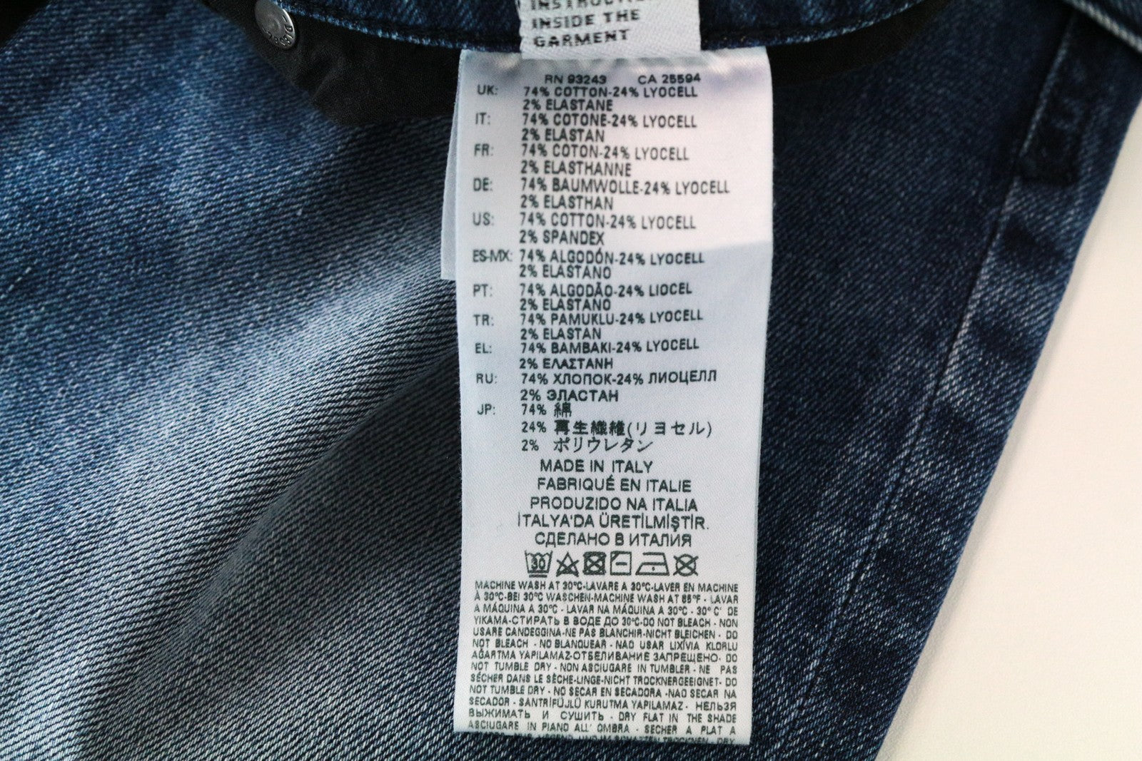 DIESEL D-Strukt 081AQ W29/L30 siaurėjančio kirpimo mėlyni medvilniniai tamprūs džinsai vyrams, skalbimui 