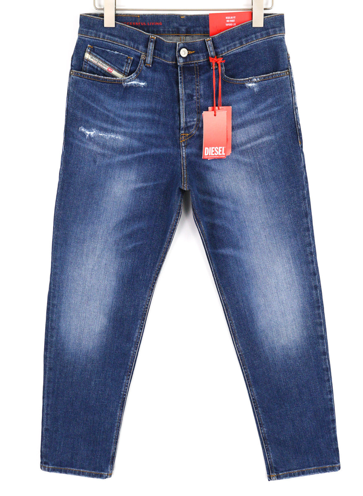 DIESEL 2005 D-Fining 09E07 vyriški džinsai W30/L30 įprasto kirpimo siaurėjančios kojų išsekimo juostos 