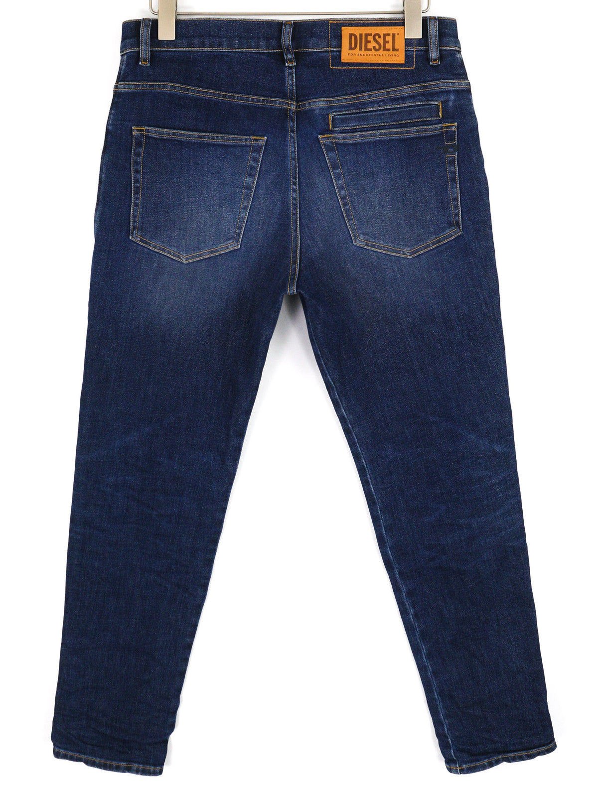 DIESEL D-Fining-Chino 009MI vyriški džinsai W32/L32 siaurėjantys, tamprūs, skalbtos mėlynos spalvos 