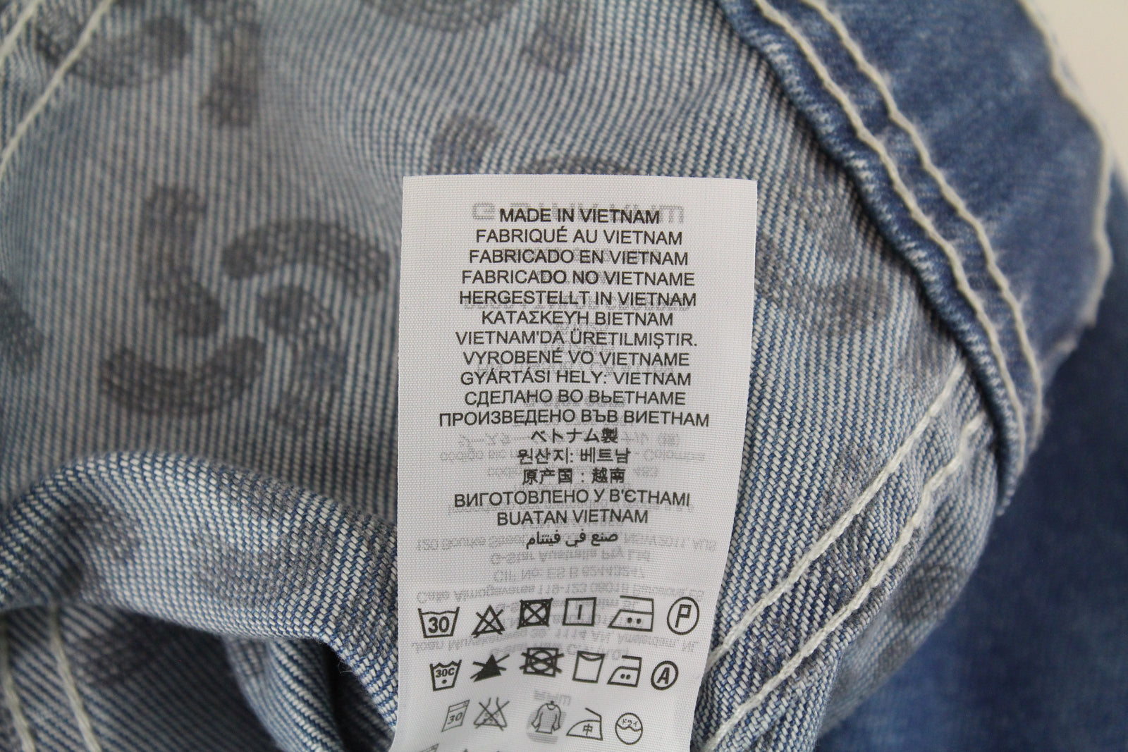 G-STAR Raw For The Oceans Parley Drop 1 moteriška trumpinta striukė su džinsiniais lopais S 