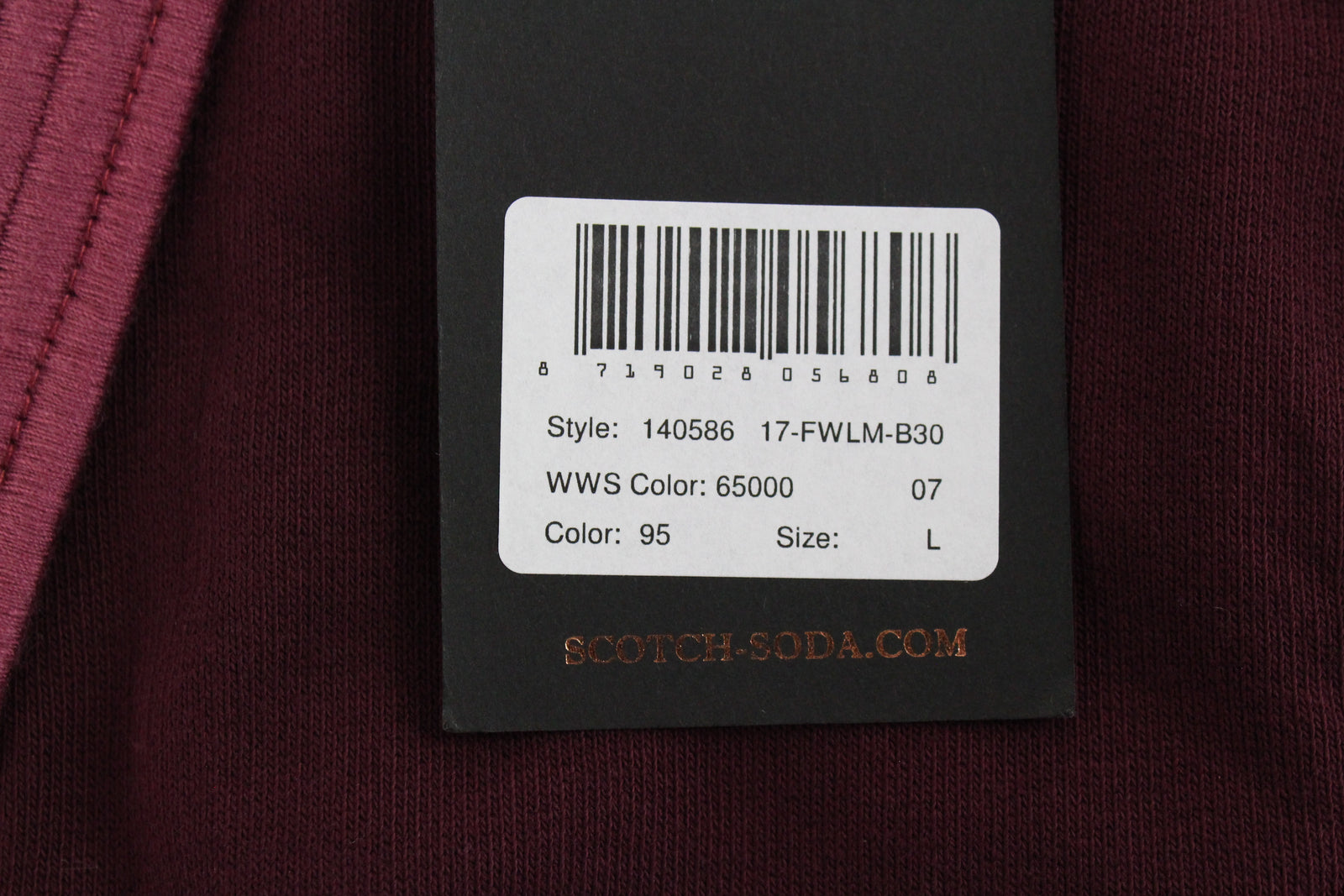 MAISON SCOTCH Bon Voyage moteriškas megztinis L dydžio atviras kardiganas su bordo raštu, tvirtai megztas