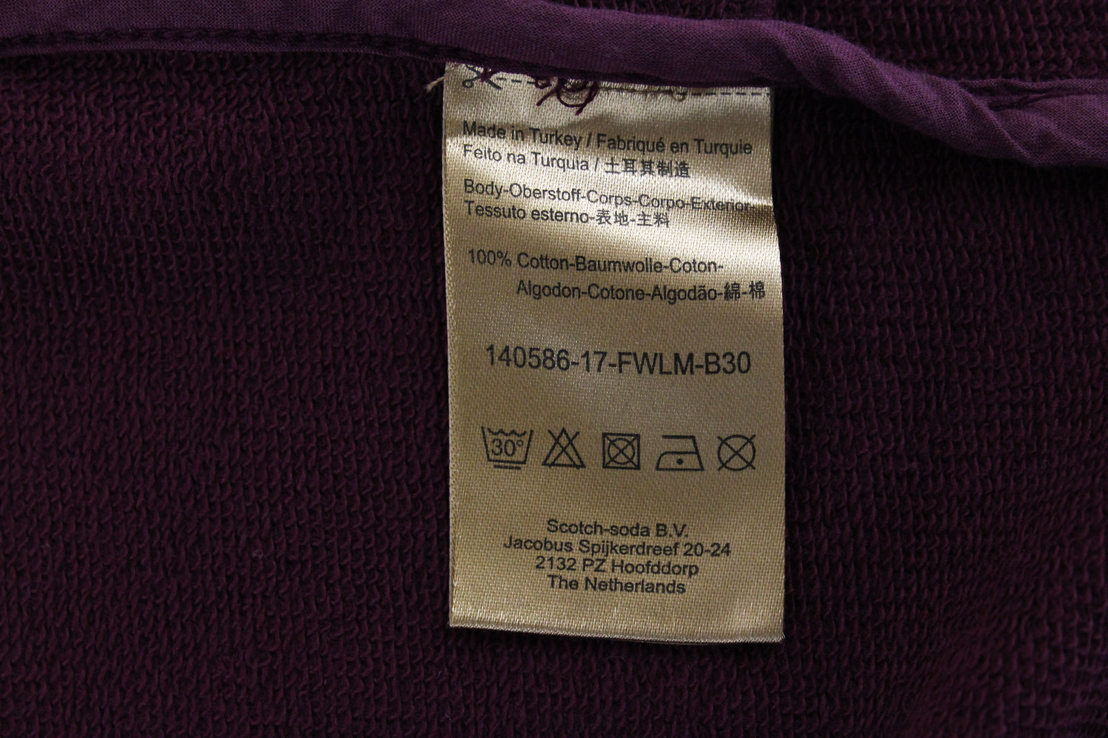 MAISON SCOTCH Bon Voyage moteriškas megztinis L dydžio atviras kardiganas su bordo raštu, tvirtai megztas