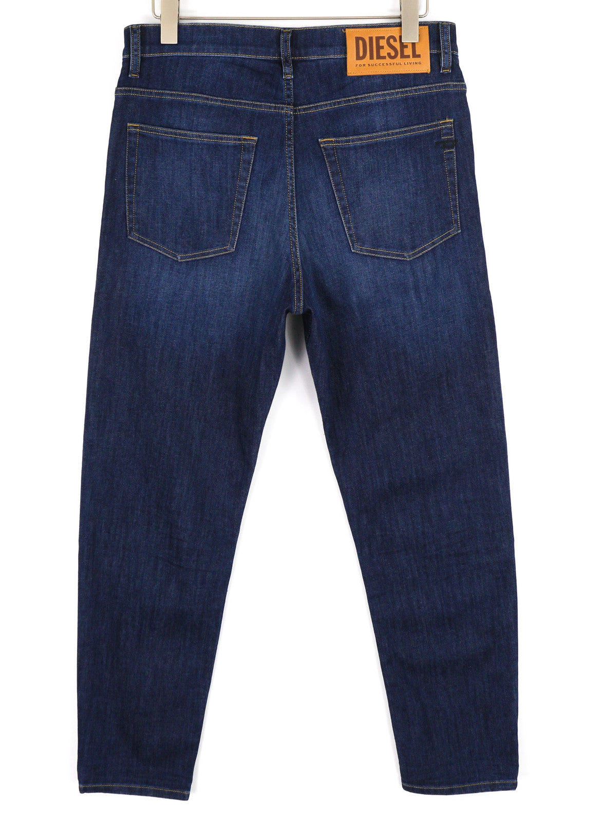 DIESEL D-Fining 009ZU vyriški džinsai W32/L32 siaurėjantys, tamprūs, skalbto džinso mėlyni 