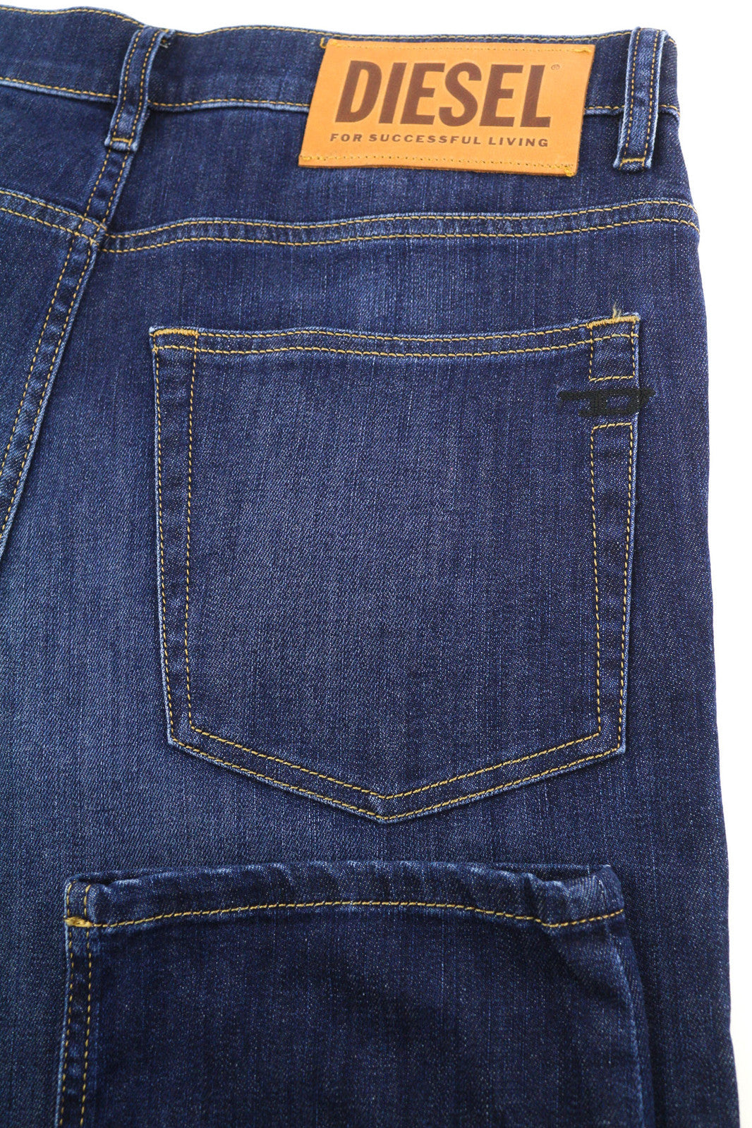 DIESEL D-Fining 009ZU vyriški džinsai W32/L32 siaurėjantys, tamprūs, skalbto džinso mėlyni 